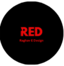 RED LOGO RAGHAV E DESIGN