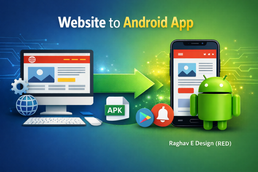 website to android app