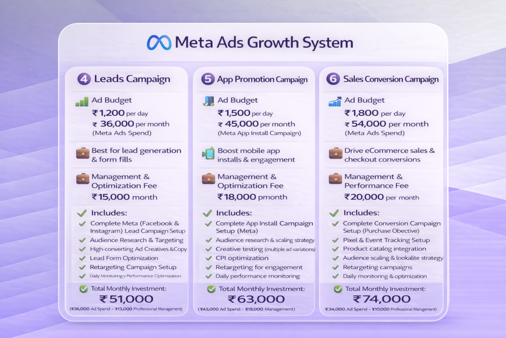 Raghav E Design Meta Ads Growth Plans