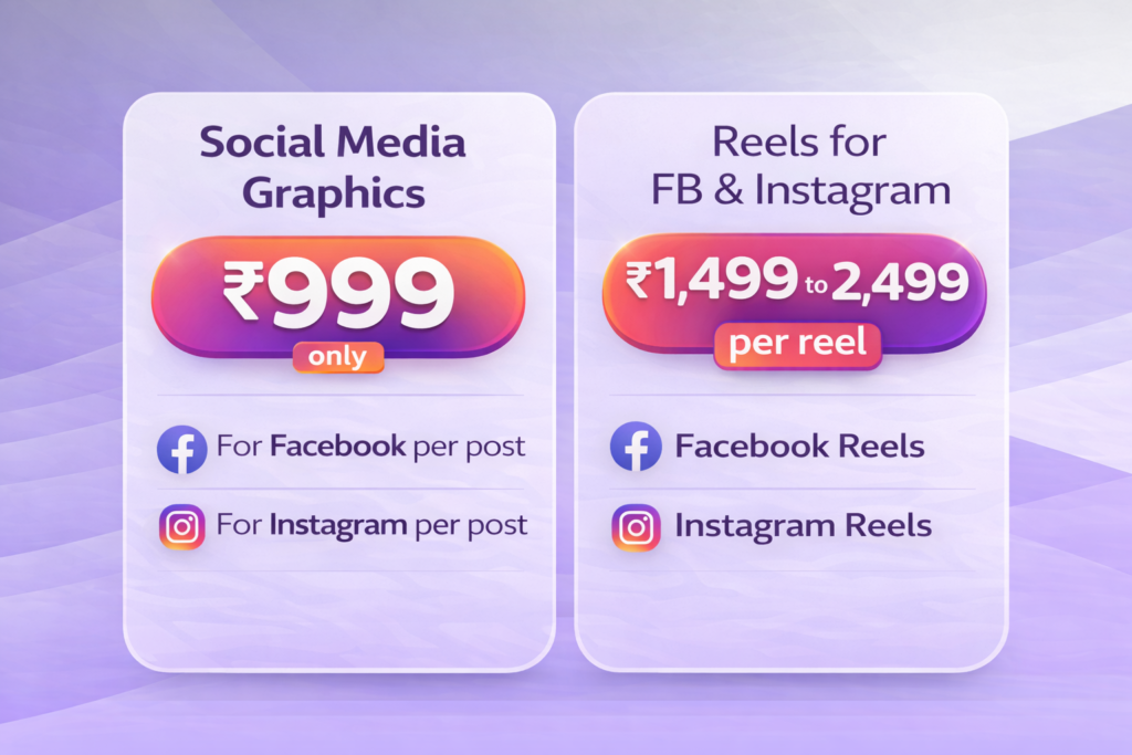 Raghav E design Graphic Design Service for Facebook reels and Instagram Reels