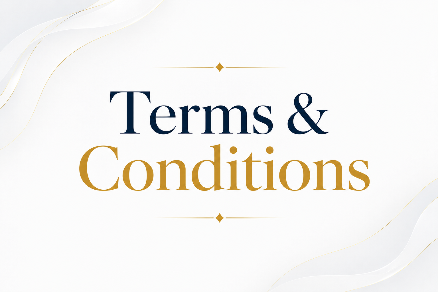 Terms & Conditions