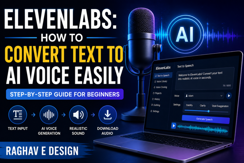 Elevenlabs post by Raghav E Design