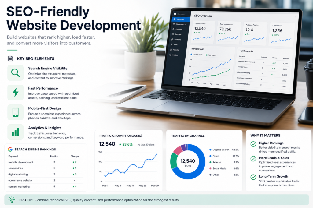 SEO Friendly Website Development by Raghav E Design 