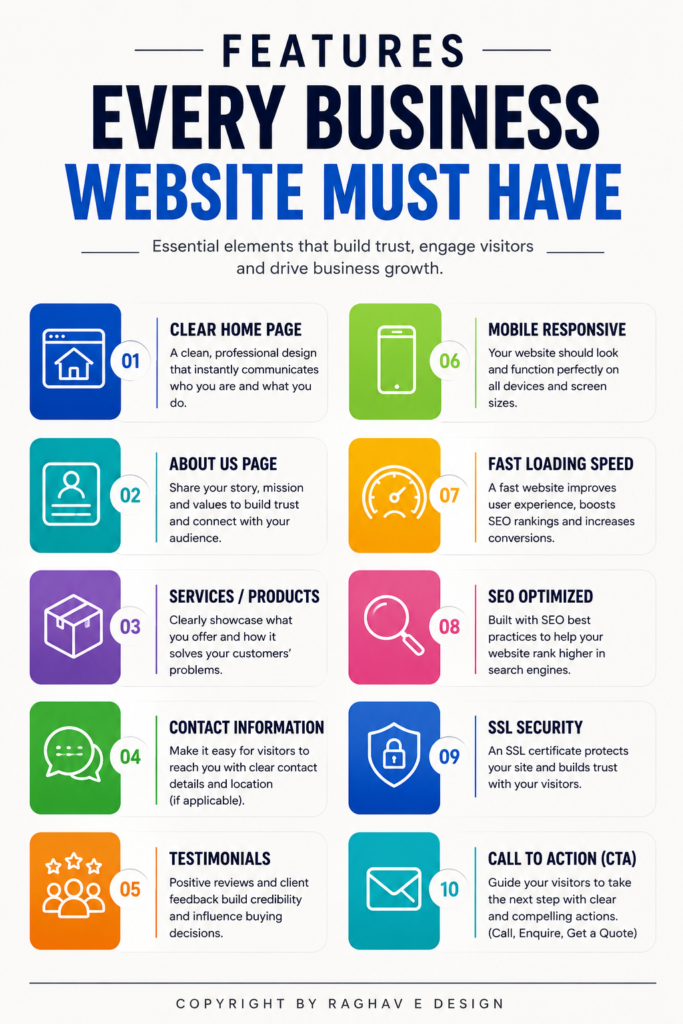 10 features every business website must have to build trust and generate leads
